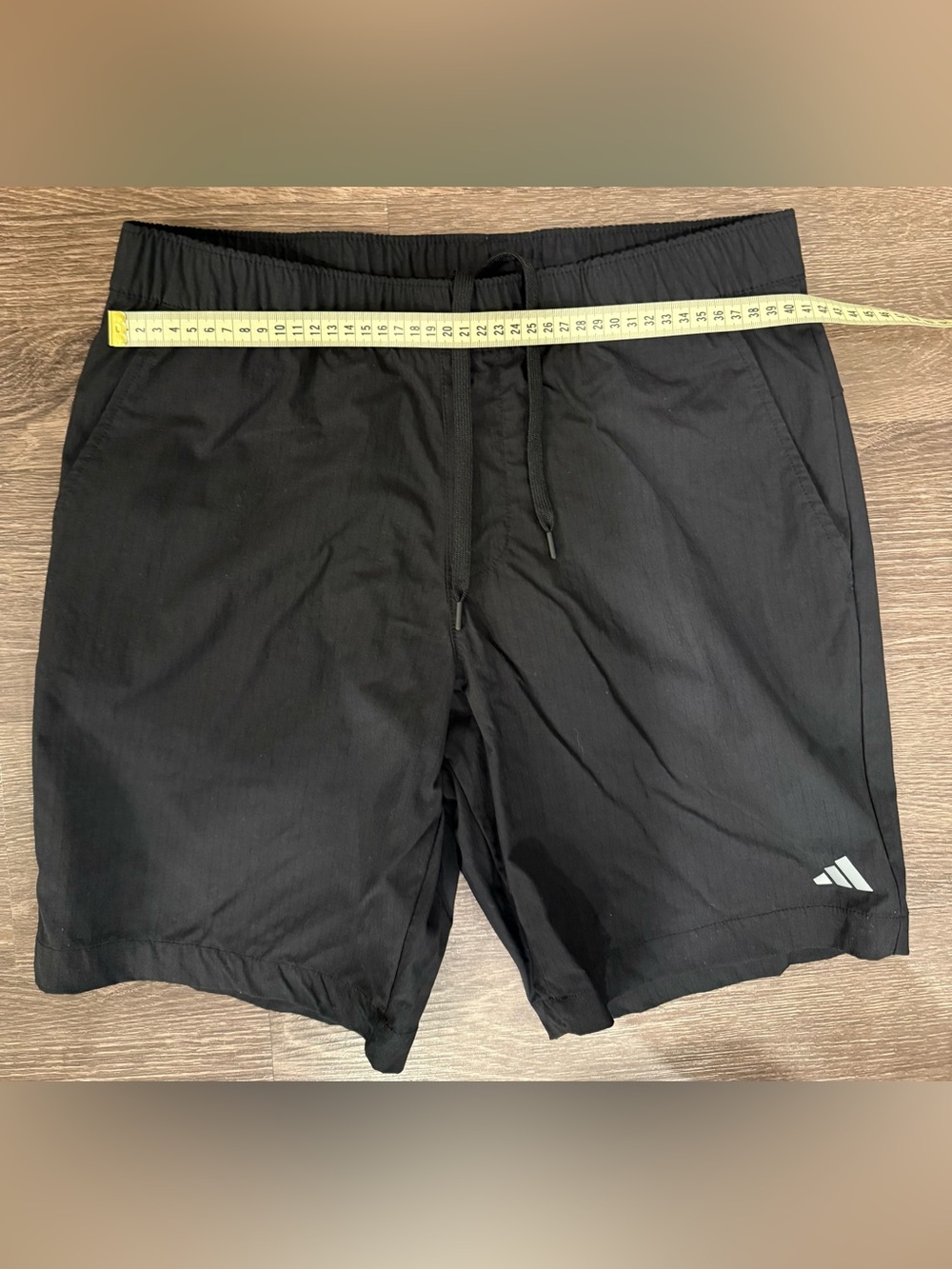 adidas Men's Black Athletic Shorts with Logo - Picture 7 of 7